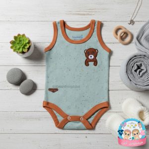 زیردکمه بادی رکابی به آوران طرح فندی Behavaran سایز نوزادی تا سه سال