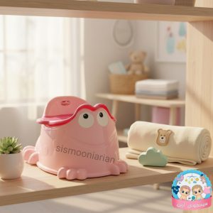 خرید توالت قصری کودک تاتیا طرح قورباغه | نشیمن راحت و طراحی فانتزی