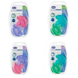 پستانک سیلیکونی ارتودنسی دو عددی چیکو مدل فیزیو سافت CHICCO مناسب نوزاد